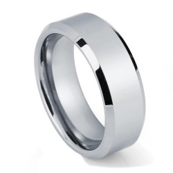 Вольфрамовое Обручальное (свадебное) кольцо (мужское, женское) CS808-B-8