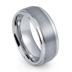 Вольфрамовое Обручальное (свадебное) кольцо (мужское, женское) CS825-B-8